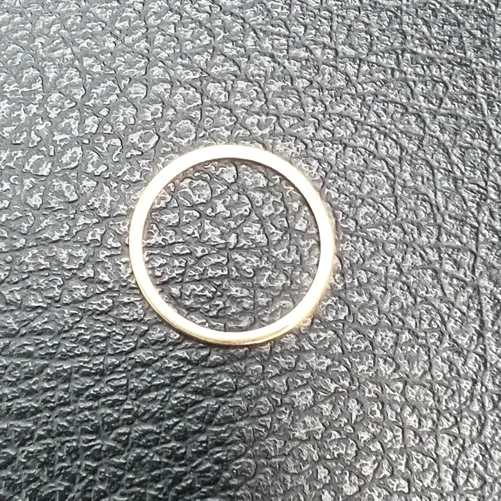 Rose Gold Unisex Gender Neutral Wedding Engagement Promise Ring Band Minimalist